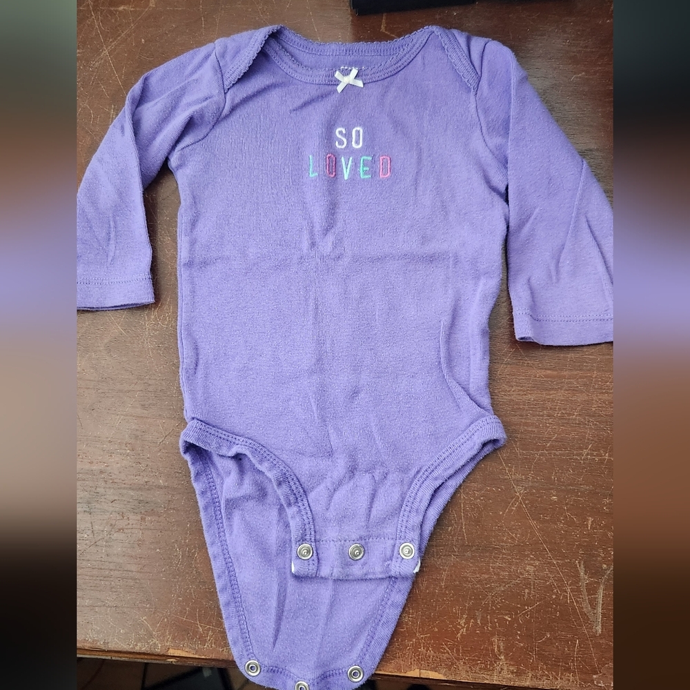 Purple So Loved onesie